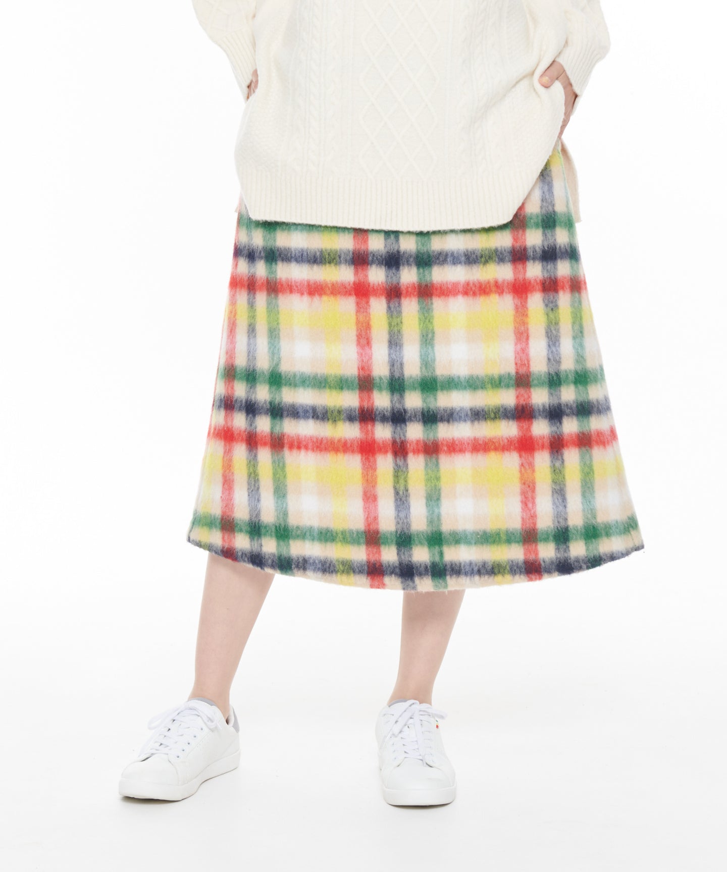 Arnold Palmer 【残り3点】ビッグハウスチェック シャギーメルトンスカート